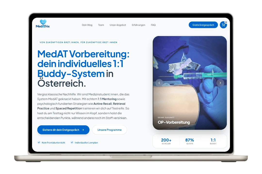 Website für MedaTrix
